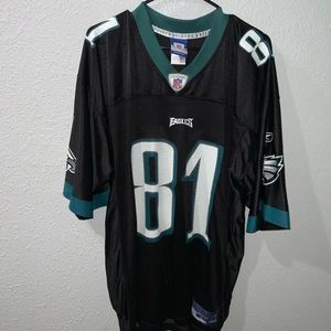 Philadelphia Eagles Terrel Owens Jersey Black Green Size Large Reebok Nylon